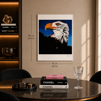 Andy Warhol Eagle (Tiere) Lithographie Bögen 300 g/m² 42 x 59 cm