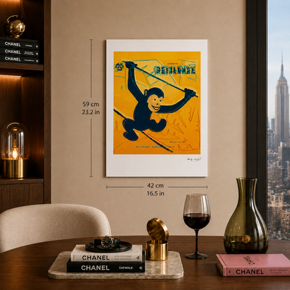 Andy Warhol Monkey Lithographie Arches 300gsm 42x59 cm