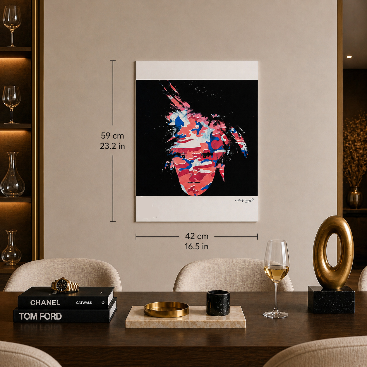 Andy Warhol Selbstporträt Lithographie Arches 300 g/m² 42 x 59 cm