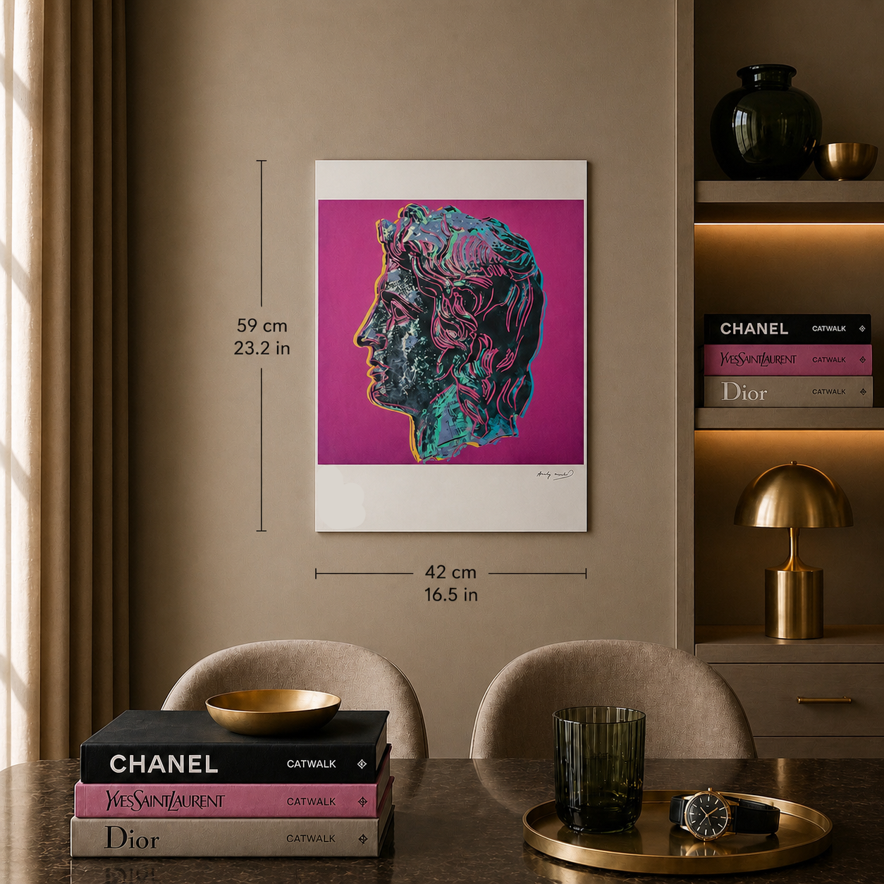 Andy Warhol Alexander der Große (Lila) Lithographie Arches 300 g/m² 42 x 59 cm