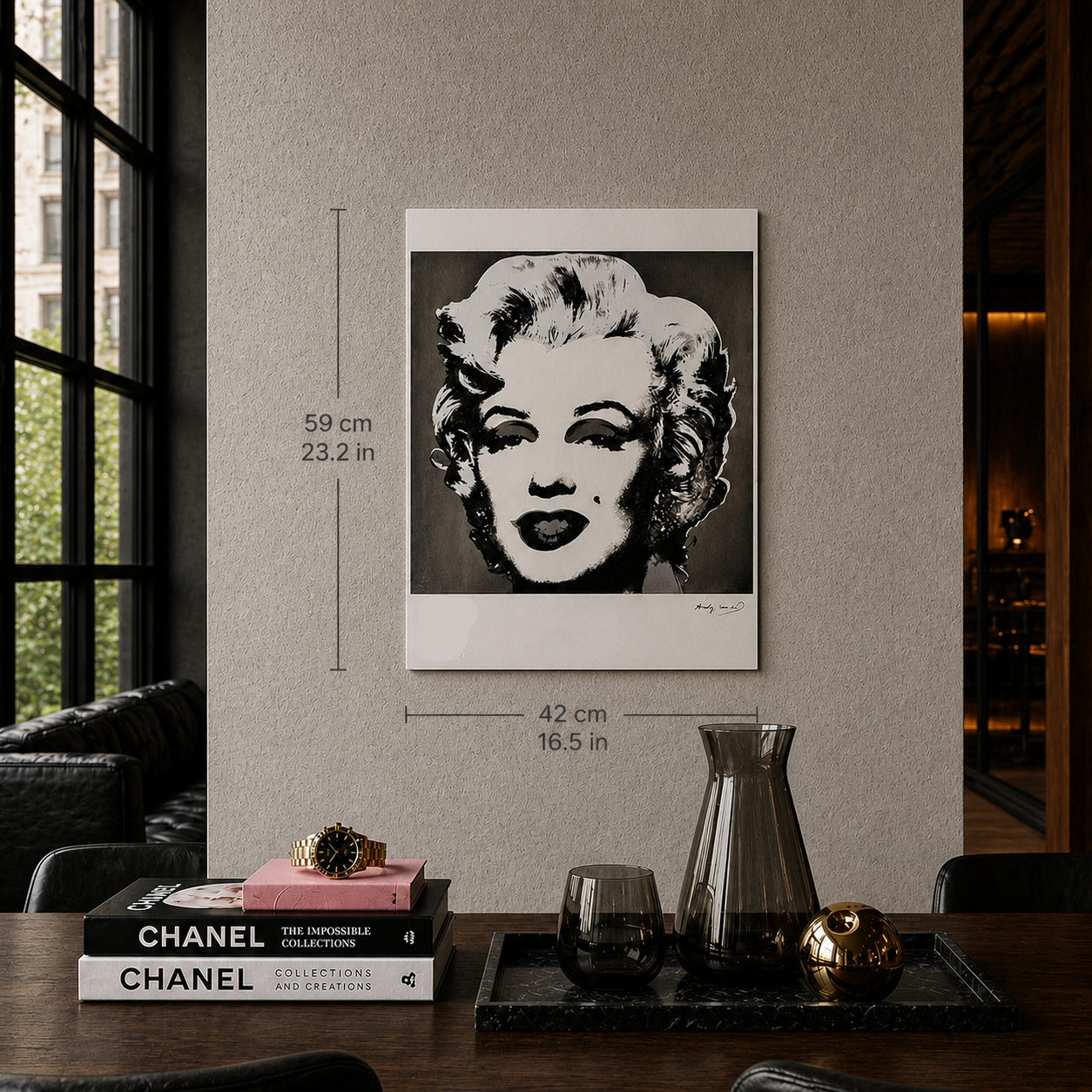 Andy Warhol Marilyn Monroe' (Schwarz & Weiß) Lithographie Arches 300gsm 42x59 cm