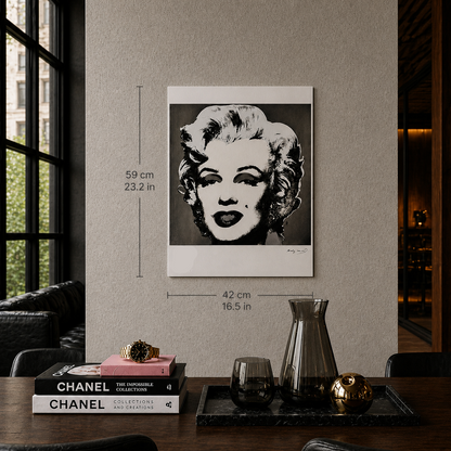 Andy Warhol Marilyn Monroe' (Schwarz & Weiß) Lithographie Arches 300gsm 42x59 cm