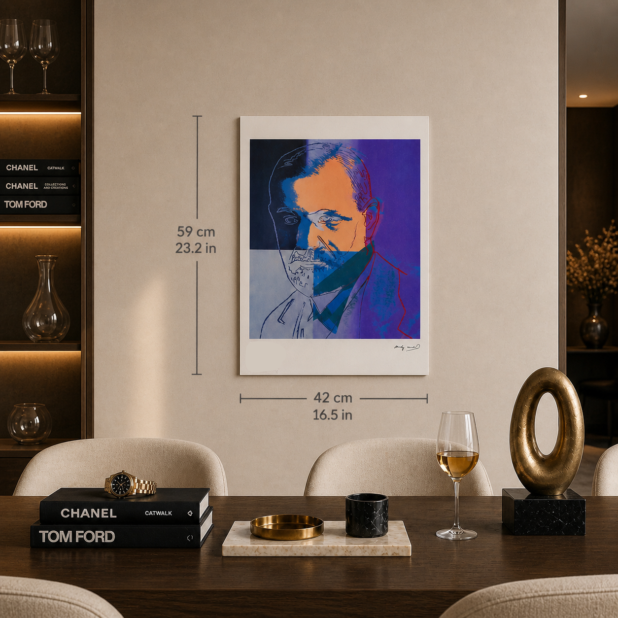 Andy Warhol Sigmund Freud Lithographie Arches 300gsm 42x59 cm