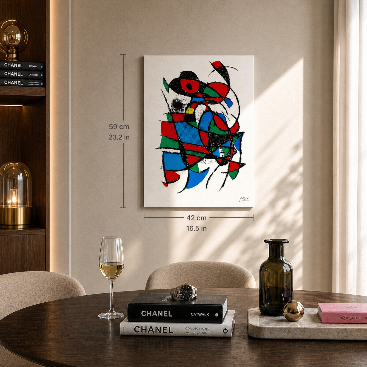 Joan Miró Sans Titer (geometrische Farbkomposition) Lithographie Arches 300 g/m² 42 x 59 cm