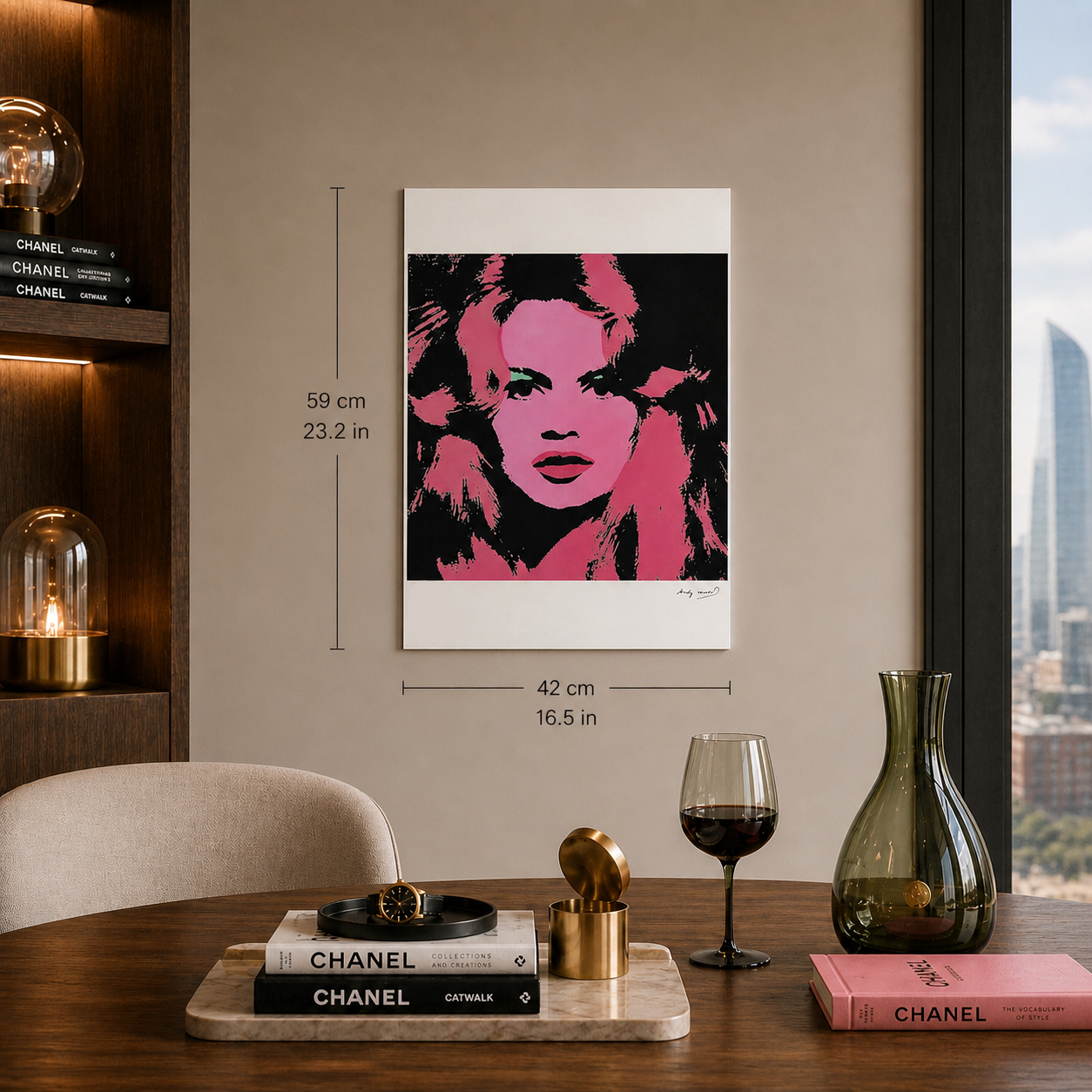 Andy Warhol Brigitte Bardot (Rose) Lithografie Bögen 300 g/m² 42 x 59 cm