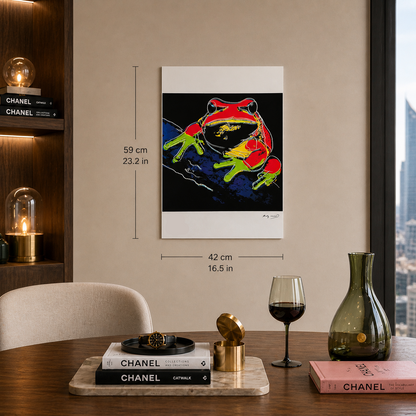 Andy Warhol Frosch (Tiere) Lithographie Bögen 300 g/m² 42 x 59 cm