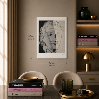 Andy Warhol Albert Einstein Lithographie Arches 300gsm 42x59 cm