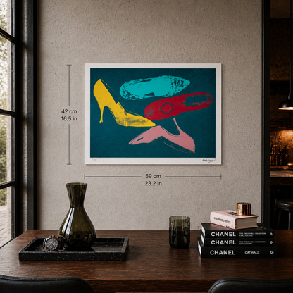 Andy Warhol SchuheLithographiebögen 300gsm 42x59 cm