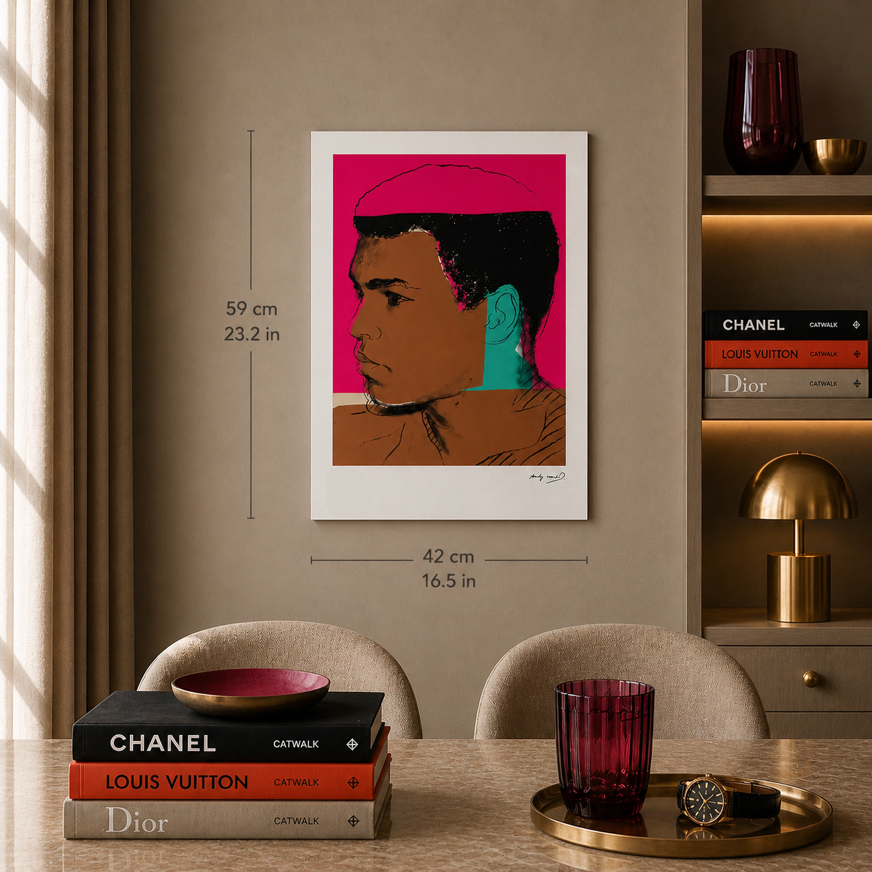 Andy Warhol Muhammad Ali (F. & S. II.179) Lithographie Arches 300gsm 42x59 cm