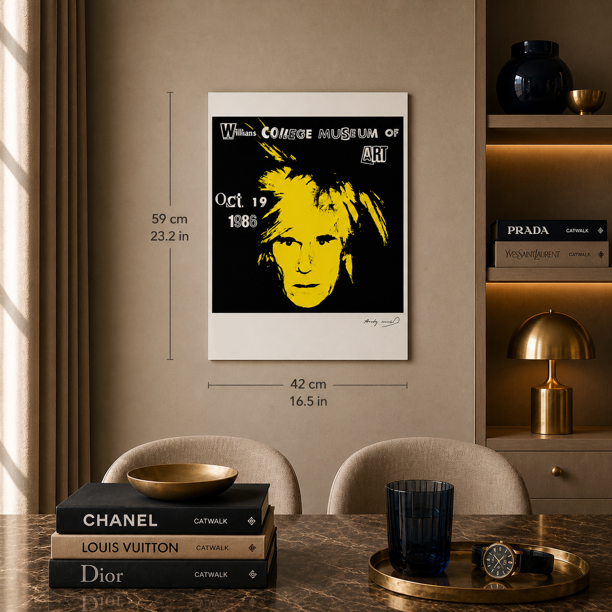 Andy Warhol Selbstporträt Lithographie Arches 300 g/m² 42 x 59 cm