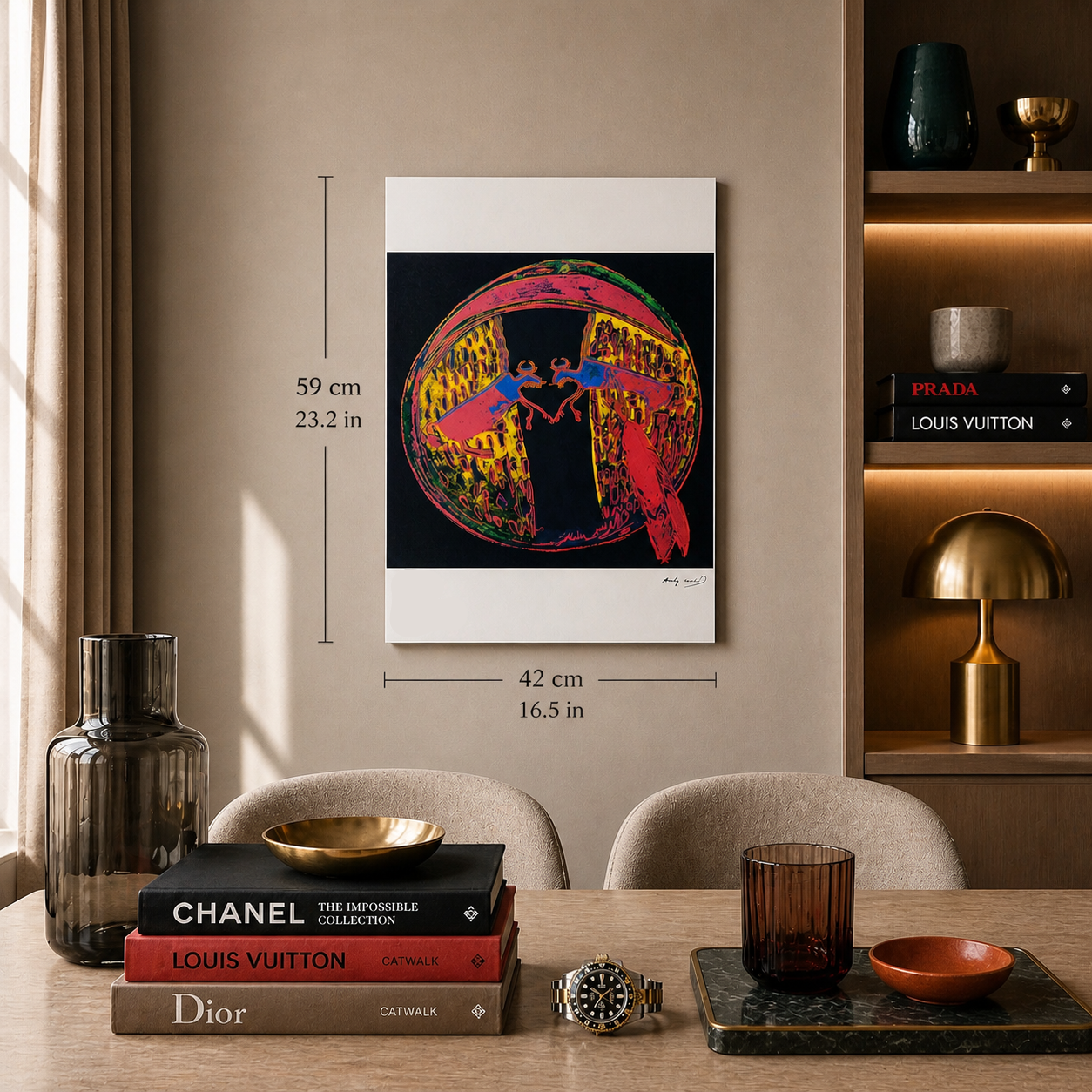 Andy Warhol Plains Indian Shield Lithographie Bögen 300 g/m² 42 x 59 cm