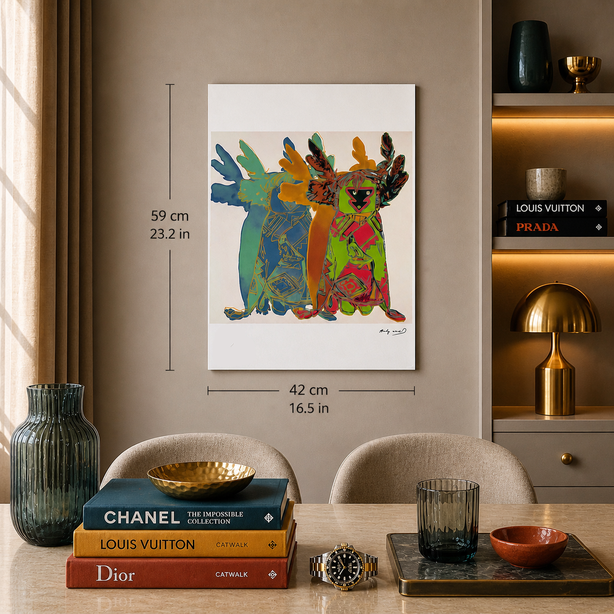 Andy Warhol Kachina Dolls Lithographie Bögen 300 g/m² 42 x 59 cm