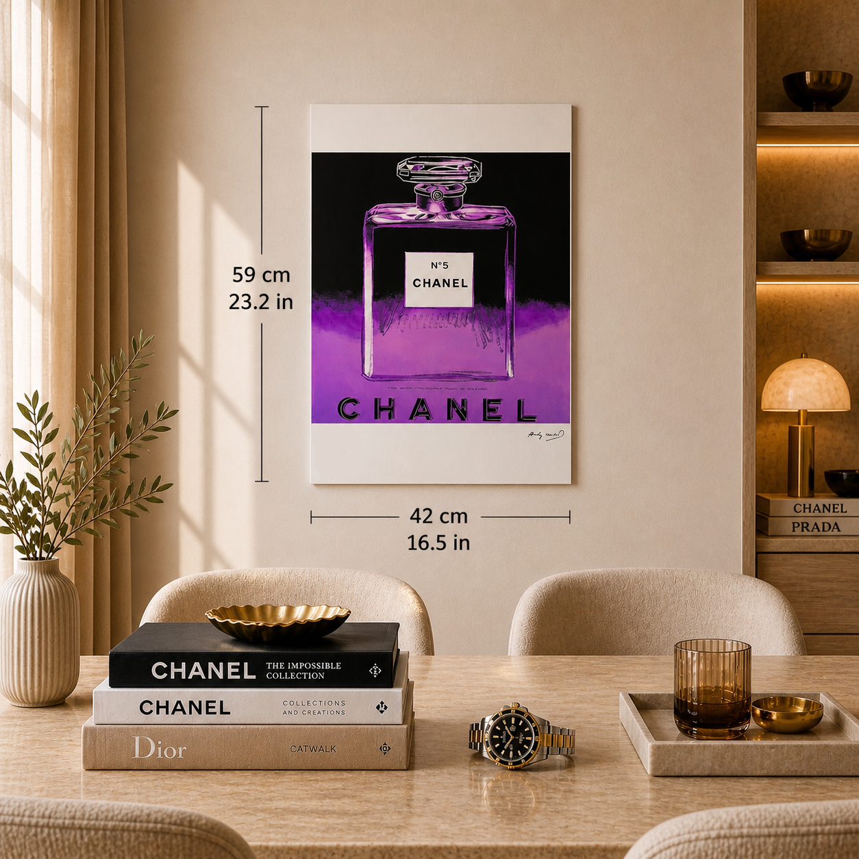 Andy Warhol Chanel Werbelithographie Arches 300 g/m² 42 x 59 cm