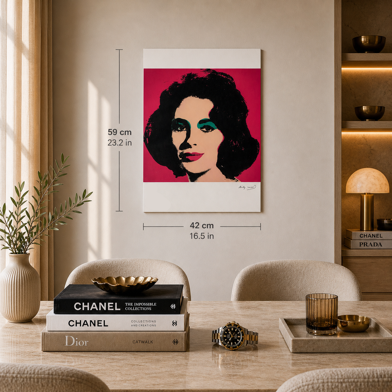 Andy Warhol Liz Taylor Lithographie Arches 300gsm 42x59 cm
