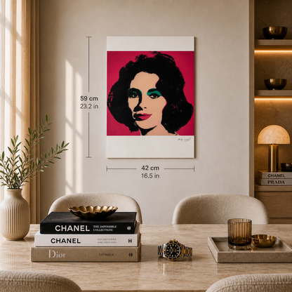 Andy Warhol Liz Taylor Lithographie Arches 300gsm 42x59 cm