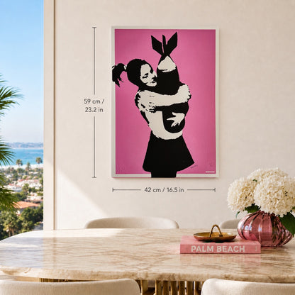 BANKSY Bomb Lover Lithographie Bögen 300 g/m² 42 x 59 cm