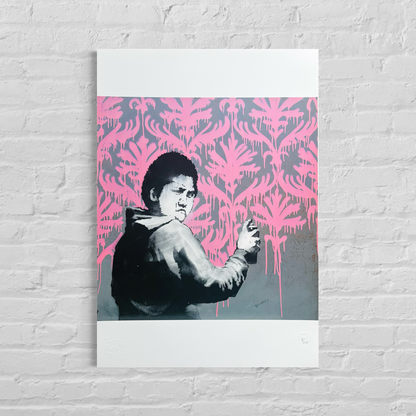 Banksy Go Flock Yourself Lithografie-Bögen, 300 g/m², 42 x 59 cm