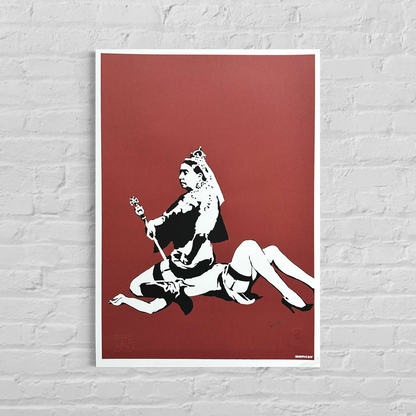 Banksy Queen Vic Lithographie Arches 300 g/m² 42 x 59 cm