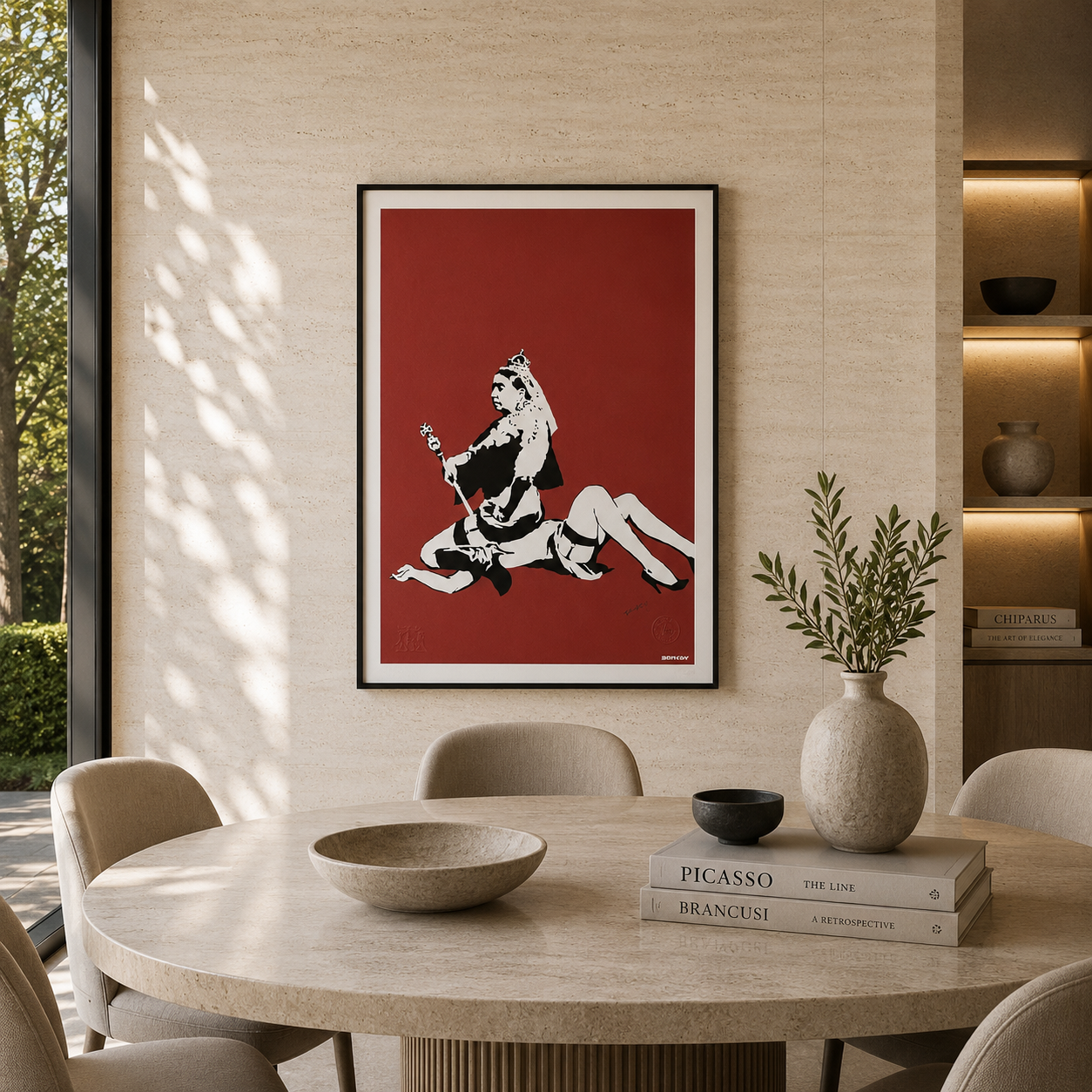 Banksy Queen Vic Lithographie Arches 300 g/m² 42 x 59 cm