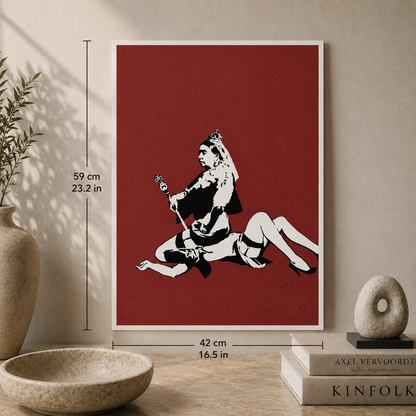 Banksy Queen Vic Lithographie Arches 300 g/m² 42 x 59 cm