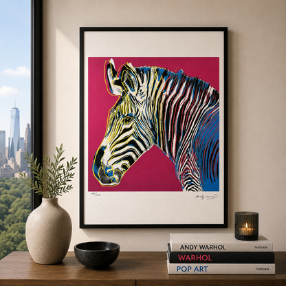 Andy Warhol Zebra (Tiere) Lithographie Bögen 300 g/m² 42 x 59 cm
