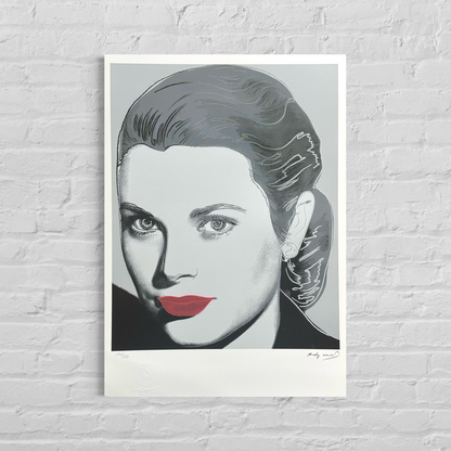 Andy Warhol Grace Kelly (Schwarz und Weiß) Lithografie Bögen 300 g/m² 42 x 59 cm