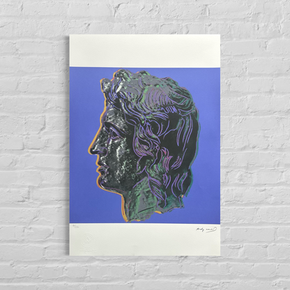 Andy Warhol Alexander der Große (Blau) Lithographie Arches 300gsm 42x59 cm