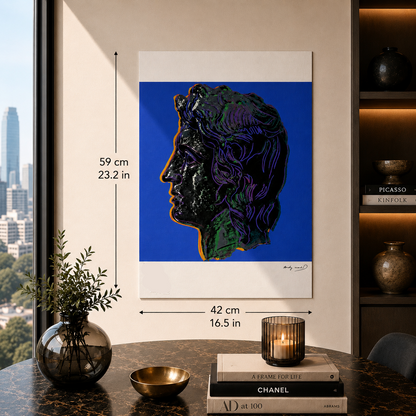 Andy Warhol Alexander der Große (Blau) Lithographie Arches 300gsm 42x59 cm