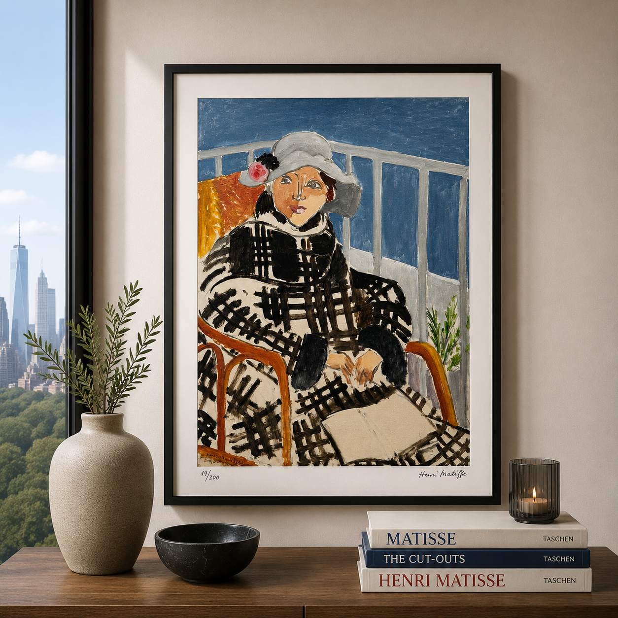 Henri Matisse Matisse im schottischen Umhang Lithographie auf Arches 300 g/m² 42 x 59 cm