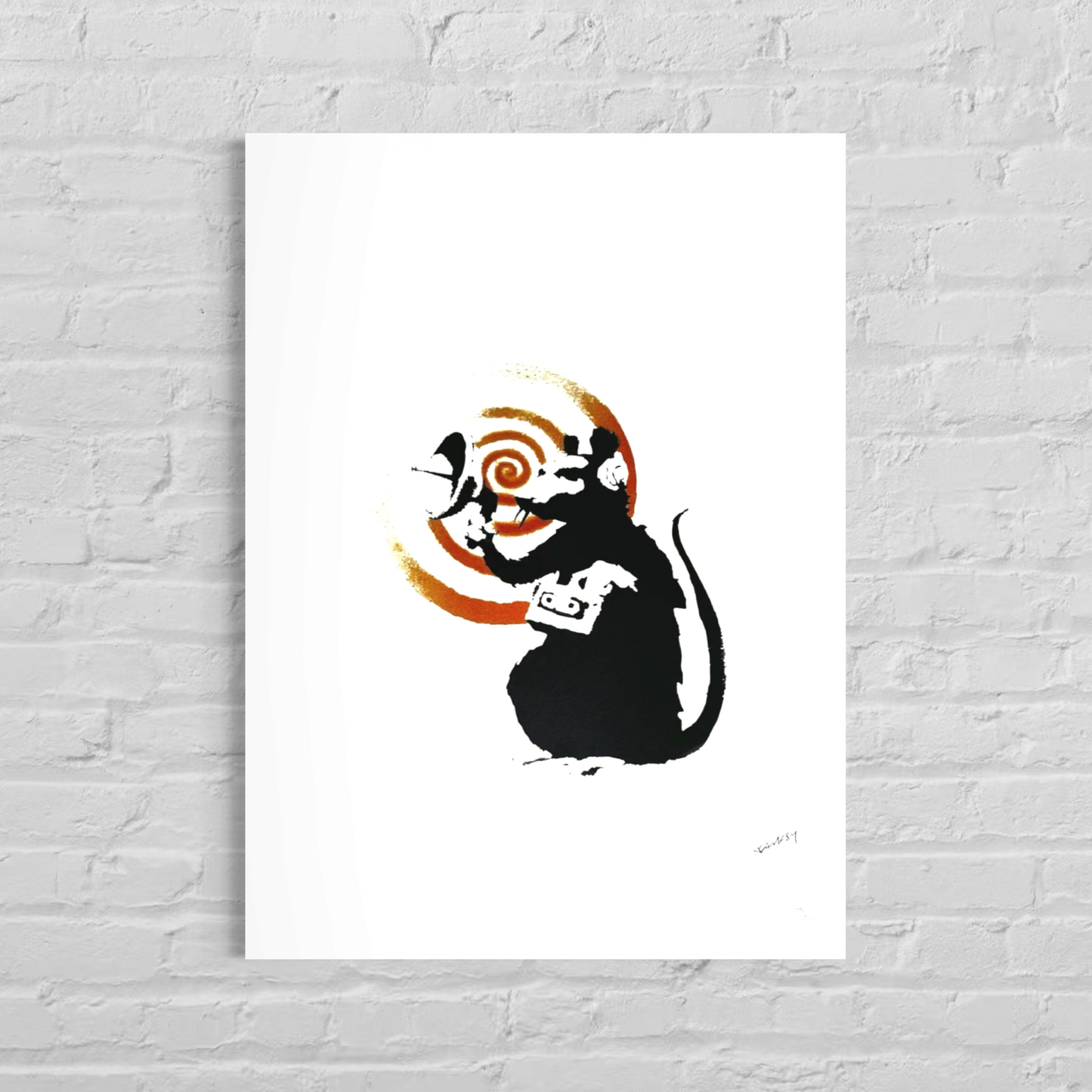 Banksy Radar Rat Lithographie Bögen 300 g/m² 42 x 59 cm