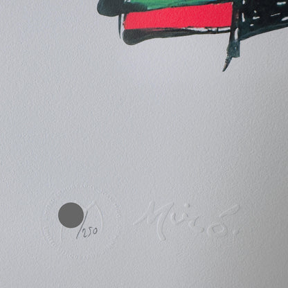 Genummerde editie Joan Miró, Abstract prachtige levendige kleuren - Gesigneerd - Certificaat - limited Barcelona Espana -