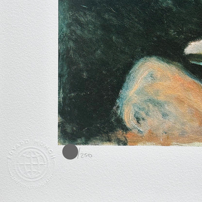 Genummerde editie EDVARD MUNCH "Melancholy" Gesigneerd - Certificaat - Limited lithografie - Noorse kunstenaar - after