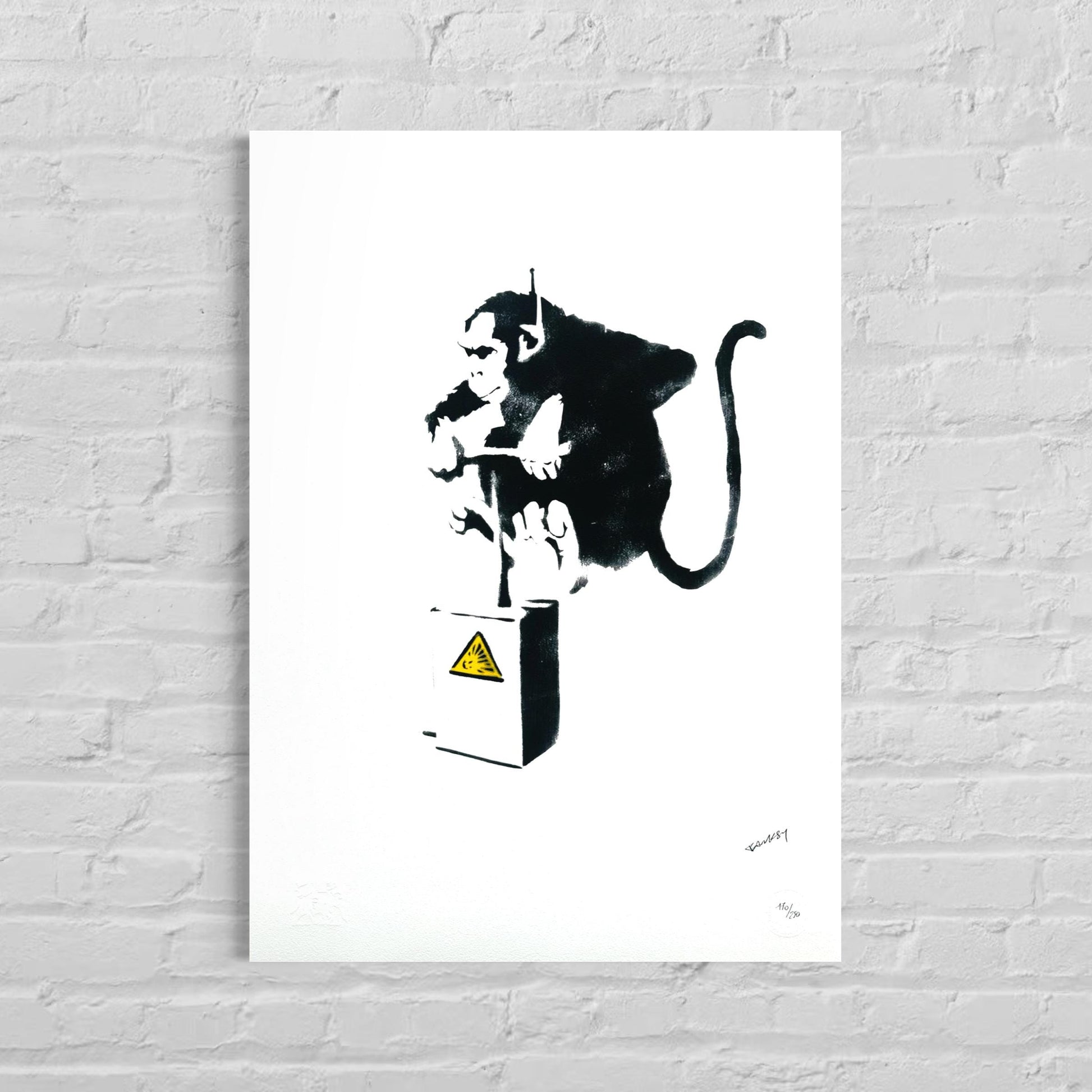 Genummerde editie BANKSY detonate Gesigneerd- certificaat - Banksy Grafitti Art, Banksy Wall Art, Banksy Lithograph, Banksy Gift, after
