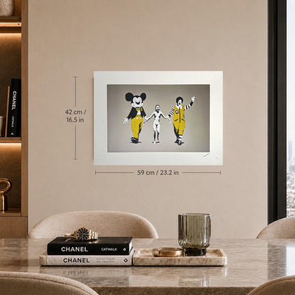 Genummerde editie BANKSY Napalm Gesigneerd - certificaat - Wall Art, Grafitti Art, Lithograph, Stencil Art after