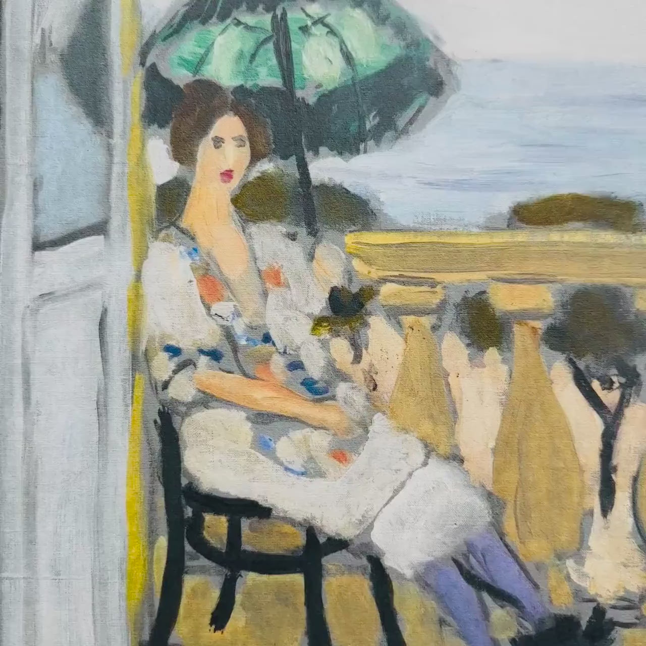 Henri Matisse Vrouw met groene parasol Lithografie op Arches 300gsm 42x59 cm