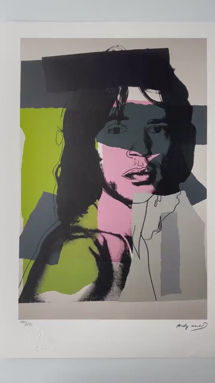 Andy Warhol – ‘Mick Jagger’ (FS II.145, 1975) – Gelimiteerde en genummerde editie