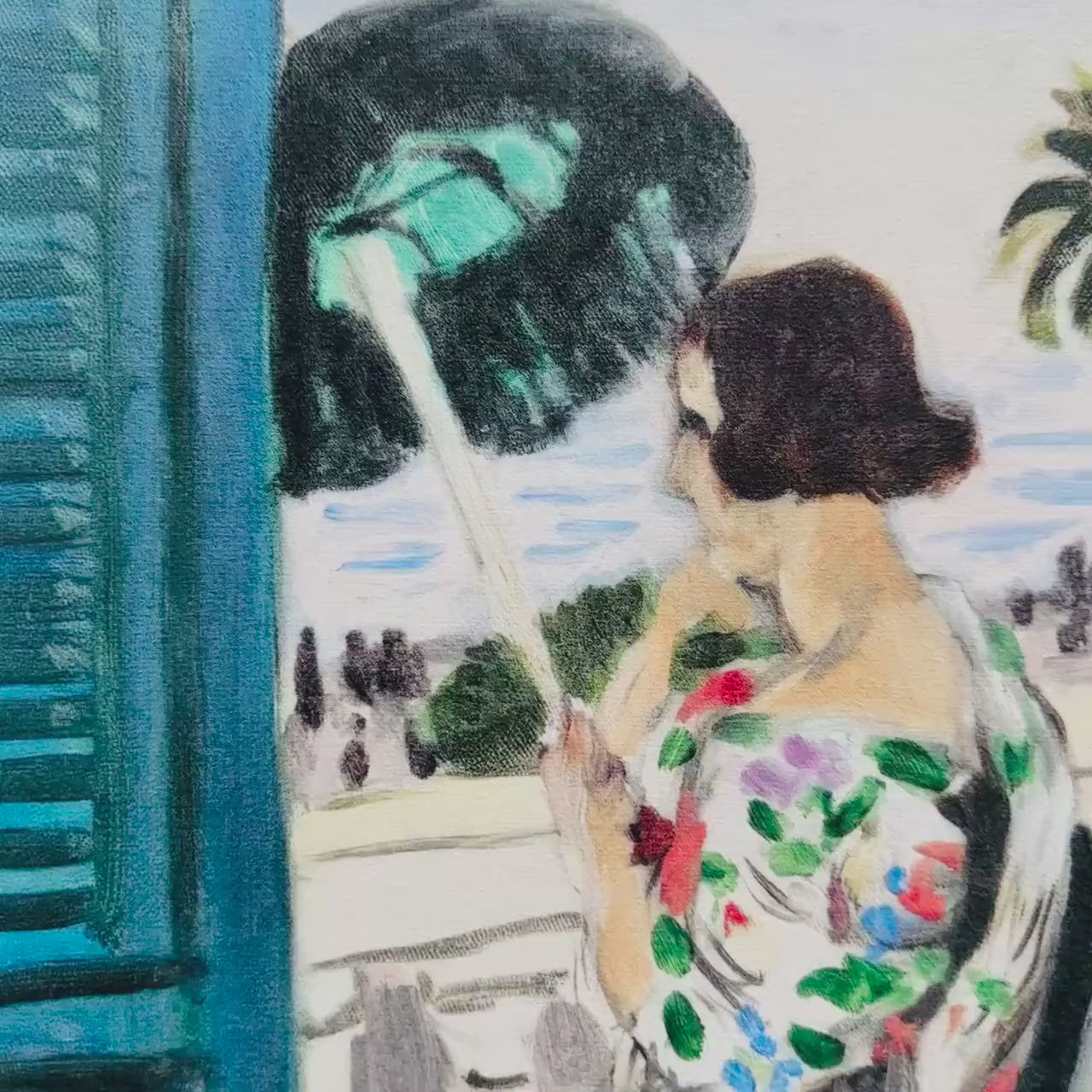 Henri Matisse Zittende vrouw op een balkon Lithografie op Arches 300gsm 42x59 cm