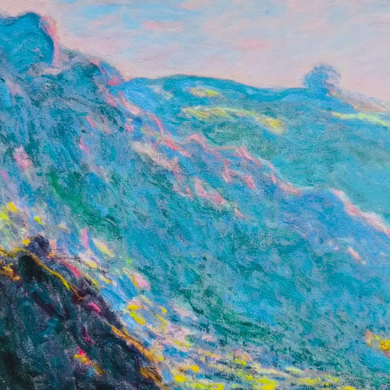 Claude Monet Zon op de Kleine Creuse Lithografie Arches 300gsm 42x59 cm