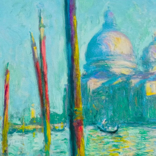 Claude Monet Het grote kanaal en Santa Maria Lithografie Arches 300gsm 42x59 cm
