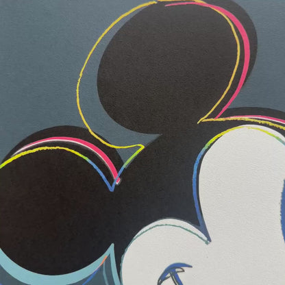 Andy Warhol – ‘Mickey Mouse (Zwart-blauw)’ – Gelimiteerde en genummerde editie