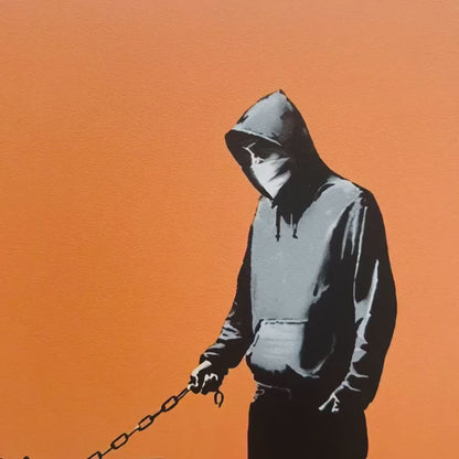 Banksy – ‘Barking Dog (Oranje)’ – Gelimiteerde en genummerde editie